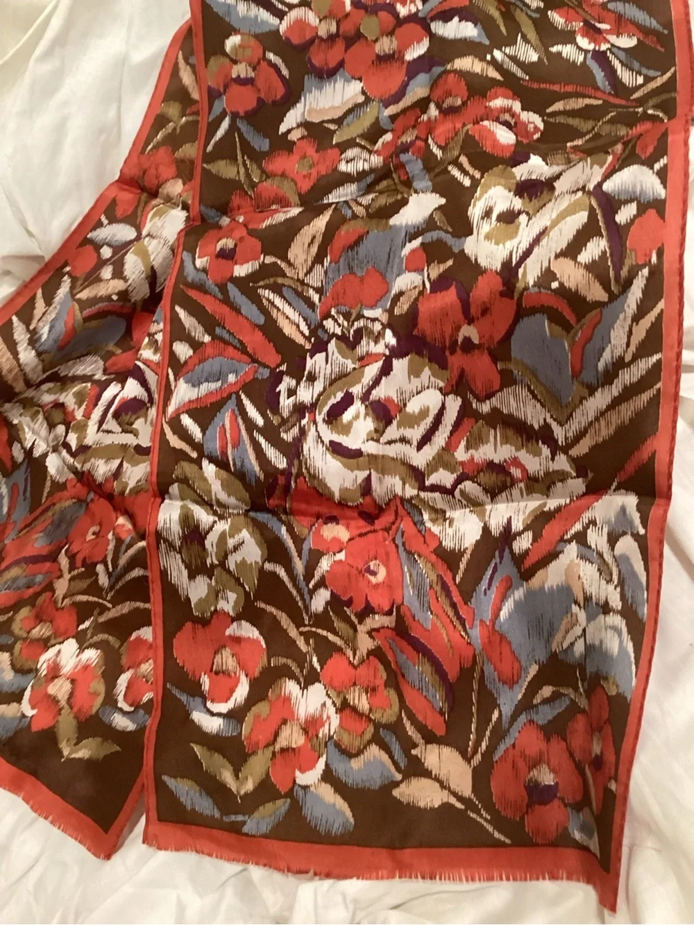 VTG equestrian themed silk scarf